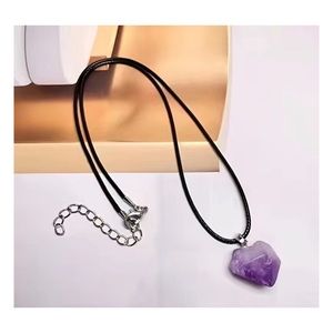 RAW STONE AMETHYST NECKLACE